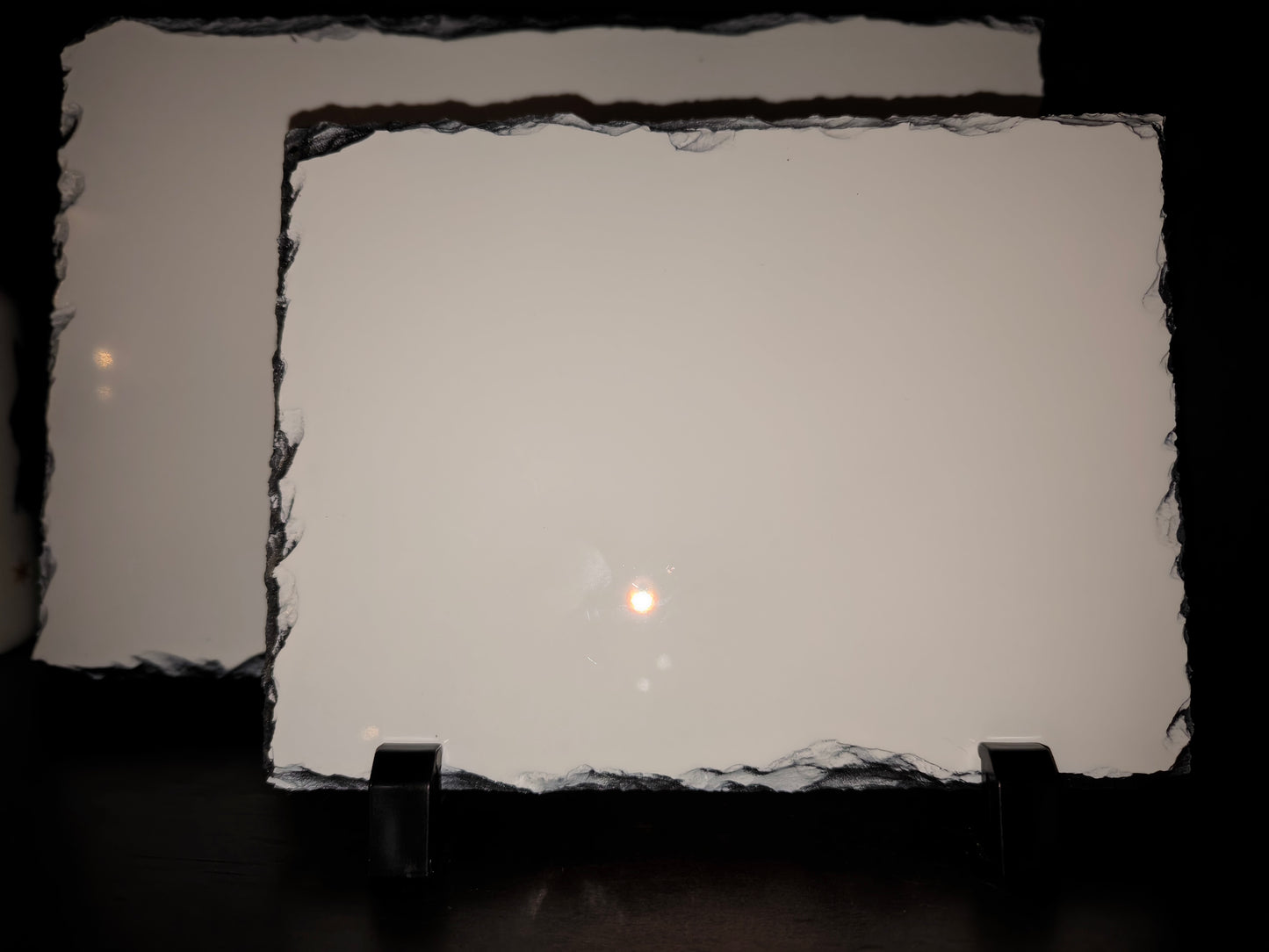 Schiefertafel mit Fotodruck