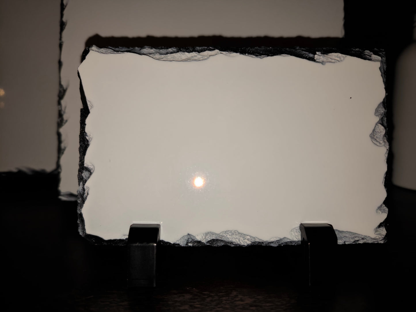 Schiefertafel mit Fotodruck