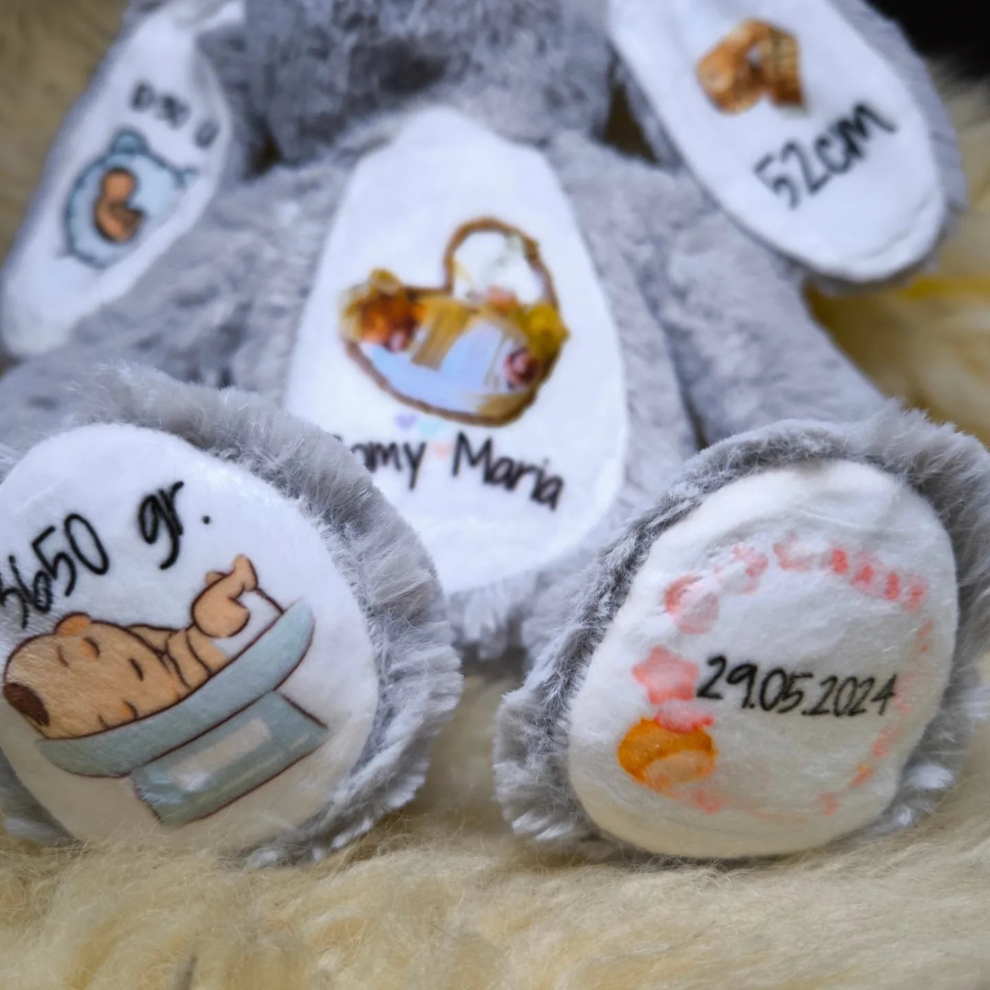 Kuscheltier mit Fotodruck