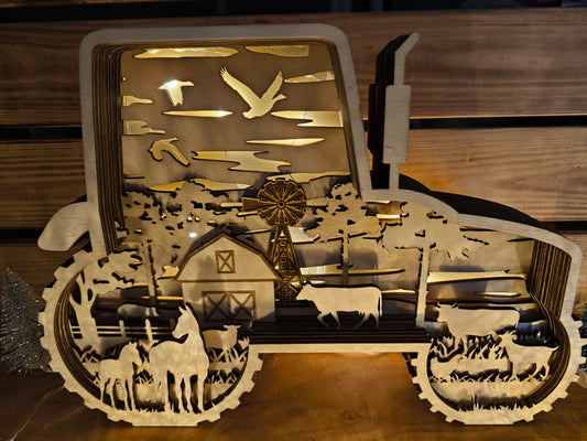 Deko Leuchte - Traktor