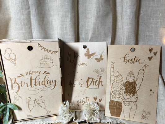 Geschenke Box aus Holz