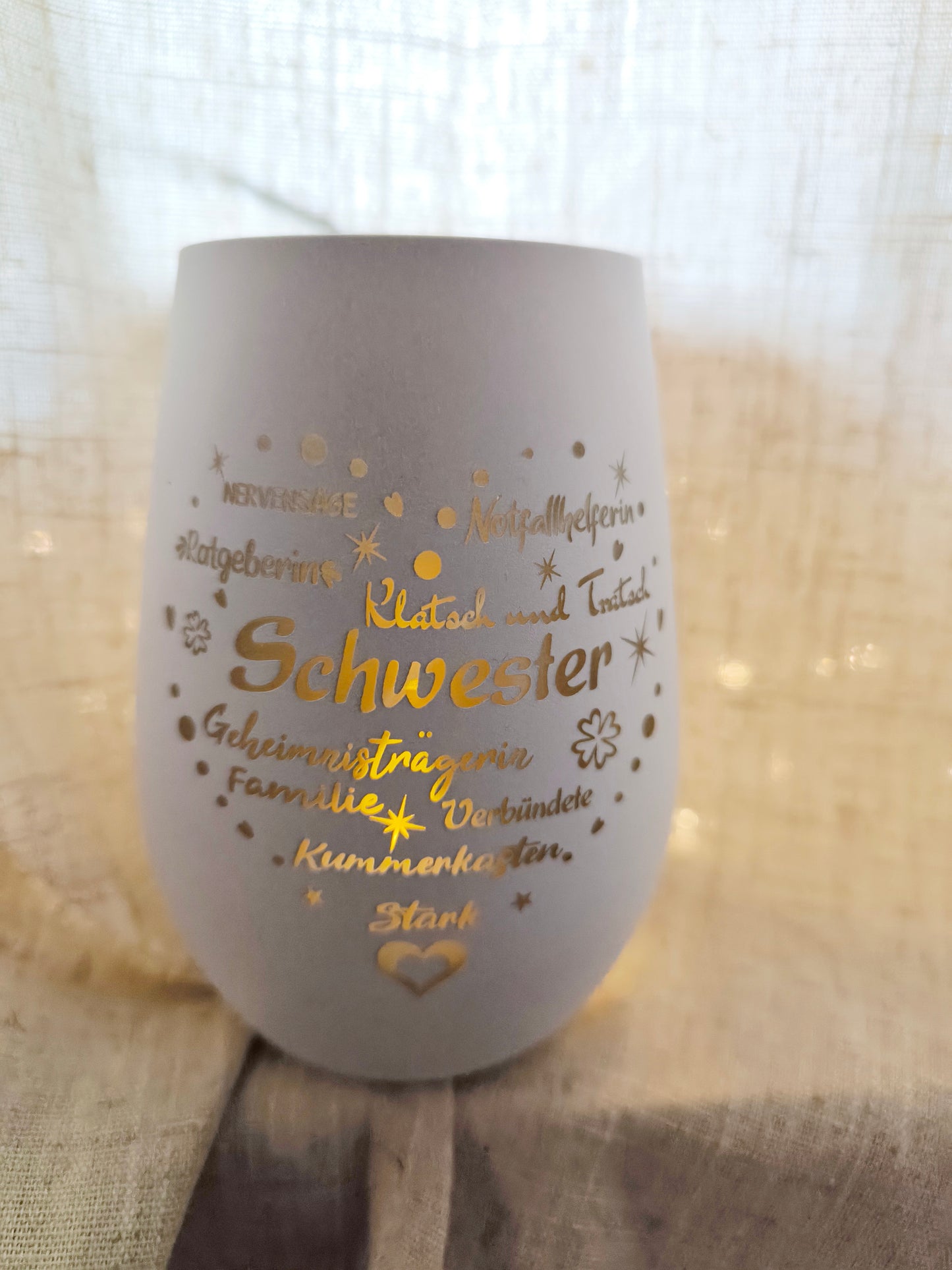 Windlicht Schwester