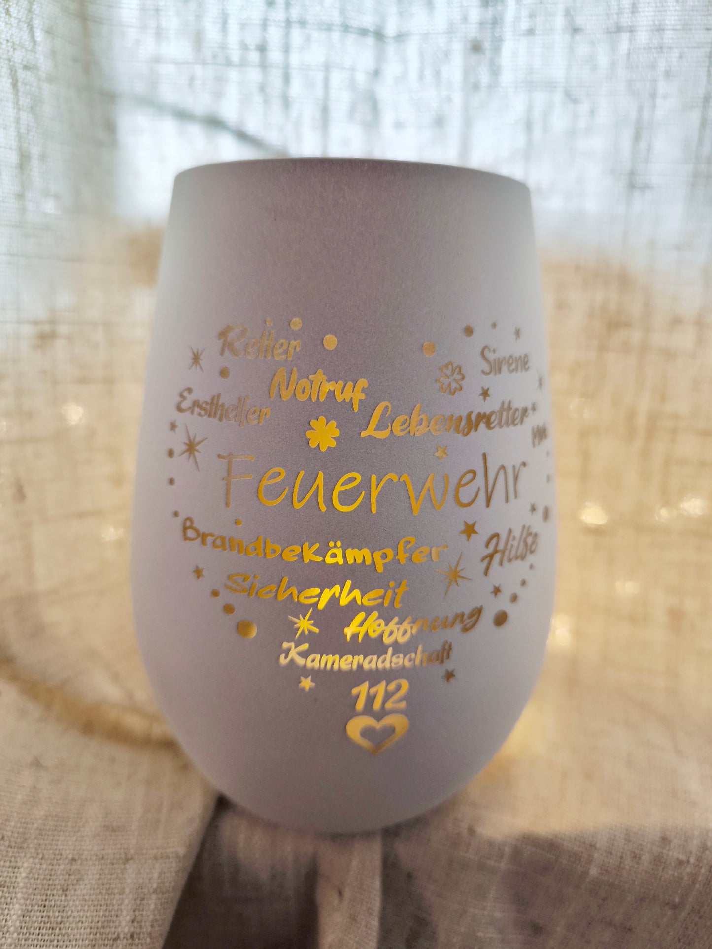 Windlicht Feuerwehr