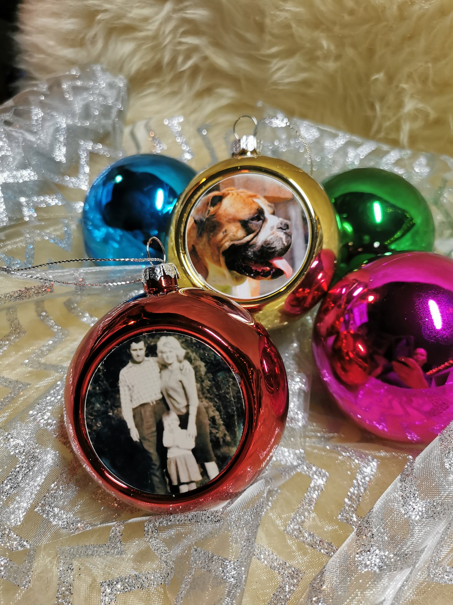 Foto Weihnachtskugeln