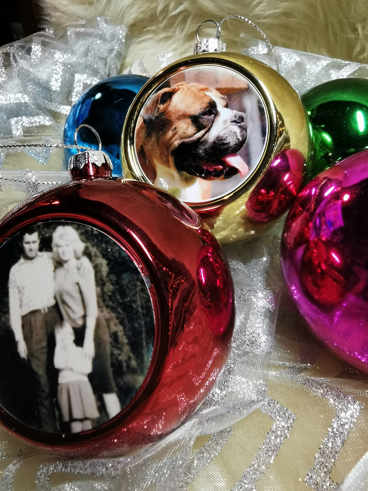 Foto Weihnachtskugeln