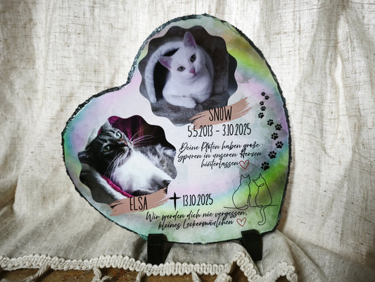 Schiefertafel mit Fotodruck