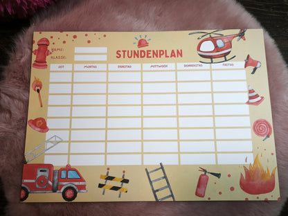 Stundenplan für Kinder
